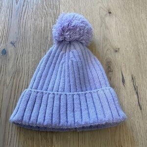 Zara Girls Knit Beanie size 6-9 Lavender